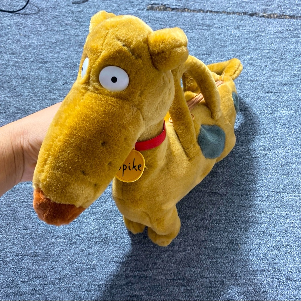 Nickelodeon Rugrats Spike Vintage Plush Purse Rare 1997 Dog